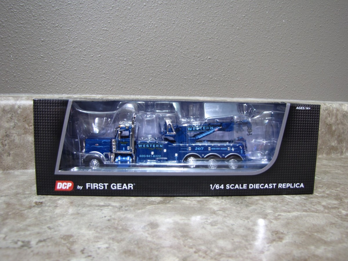 DCP 1/64 Blue Western Distributing 389 Peterbilt Rotator