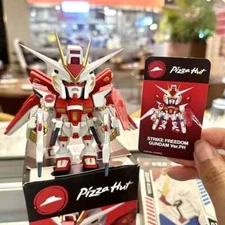 new china Pizza Hut Bandai QMSV Seed Gundam mini strike freedom ver.ph toys