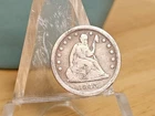 1843-O Seated Liberty Quarter Semi Key Date Most Of LIBERTY
