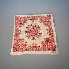 1960  s Handkerchief Bandana 13960 Fast Color Cotton Rare Floral Pattern