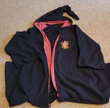 Harry Potter Gryffindor Robe Hooded Costume Wizarding World Cloak Youth Large