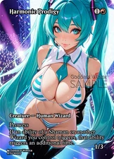 MTG - Harmonic Prodigy - Fanart Borderless Style - EDH / Playtest