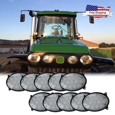 10PCS LED Headlight For John Deere Tractor 8220T 8225R 8230 9120 9630T 9620T
