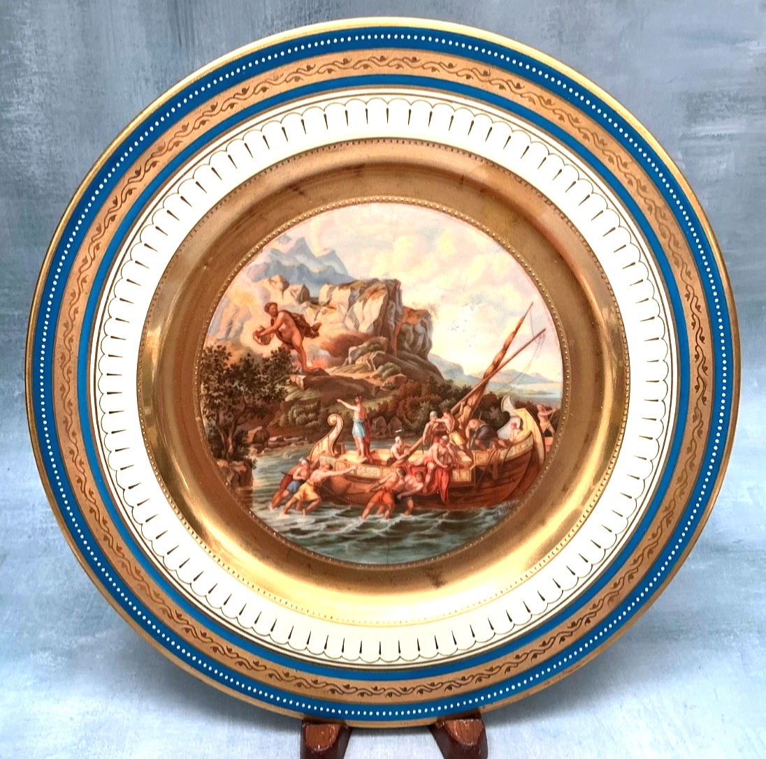 Royal Vienna Plate In Antique Ceramic & Porcelain Plates