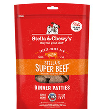 Stella  Chewy's Freeze Dried Raw Dinner Patties Beef Dry Dog Food 25oz.FreeShip