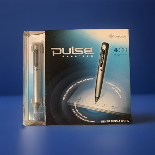 Livescribe Pulse Smartpen 4GB 400 Hrs Audio Recording Mac Windows Computer Pen