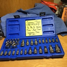 Cornwell Tools Torx Sockets Standard Inverted Anti Theft 14 38 12 Dr 34pc