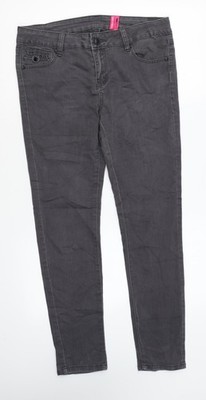 Ja Ja Damen grau Baumwolle Skinny Jeans Größe 12 L27 normaler Reißverschluss
