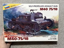 Italian Self-Propelled Gun M40 75/18 - Zvezda...