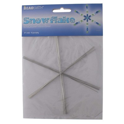 The Beadsmith Wire Snowflake - Wire Forms Ideal for Personalized Creations, 6