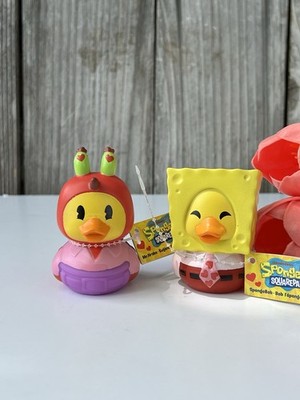 Easter Toy-SpongeBob & Mr. Krabs Rubber Ducks Nickelodeon -Limited Edition NEW