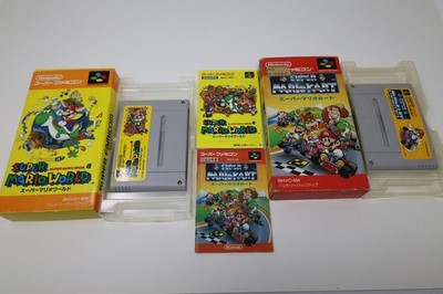 Super Mario World Kart Set Nintendo Super Famicom Japan *US Seller* *Works*