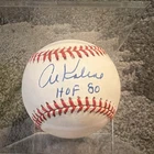 Al Kaline Hall of Fame Autographed Baseball Detroit Tigers HOF 80
