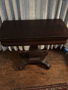 Gaming table  Antique empire Mahogany Game / Card Table c1800-1850s