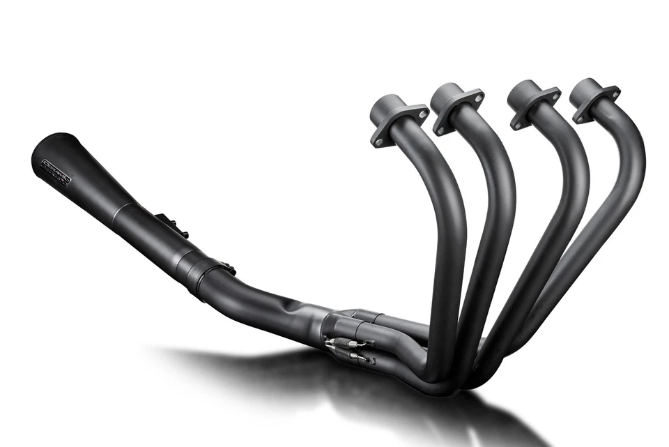 Delkevic Escape Completo Preto Revestido de Cerâmica com Megafone Silenciador para GS1100E - Imagem 4 de 4