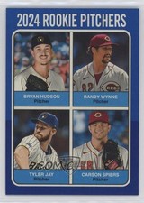 2024 Topps Heritage High Number Dark Blue Border Carson Spiers Bryan Hudson 1n8m