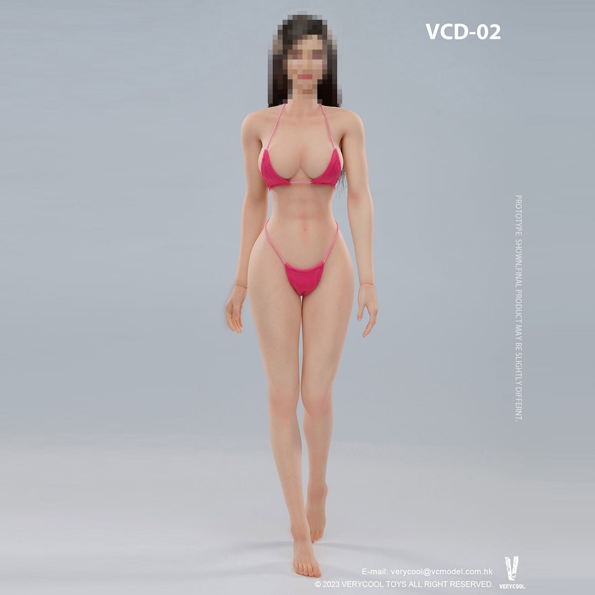 VERYCOOL VCD-02A 1:6 Female Action Figure Body Pale Seamless Mid Breast Toys