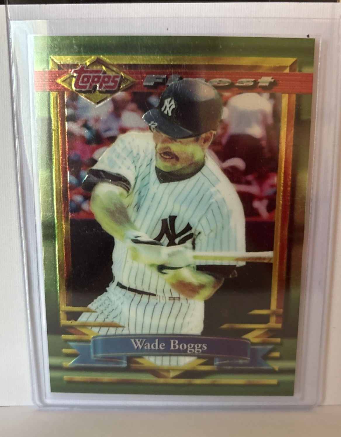 1994 Topps Finest REFRACTOR #173 Wade Boggs Yankees HOF RARE ICONIC PARALLEL