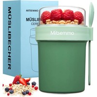 MüSlibecher To Go 560Ml 230Ml Joghurtbecher Kinder LöFfel MüSli Cup Cornflakes