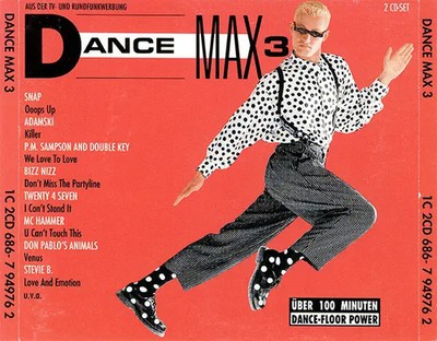 2xCD Snap, MC Hammer, Dusty Springfield Dance Max 3 EMI