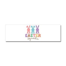 CafePress Easter Squad Car Magnet 10 x 3, Magnetic Bumper Sticker 1192994247