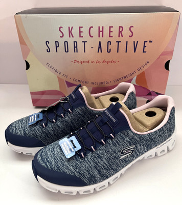 NEW! Skechers Glide-Step Persistence Women's Sz 9.5 Sneakers Athletic Shoes Navy