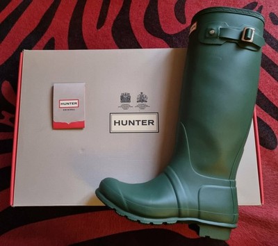   HUNTER Boots Gummistiefel 149,-  Festival hunter green 7 Stiefel 40 41 grün