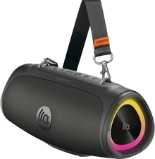 Portable Rugged Bluetooth Speaker, 60W Subwoofer Waterproof IPX7 Outdoor Boombox