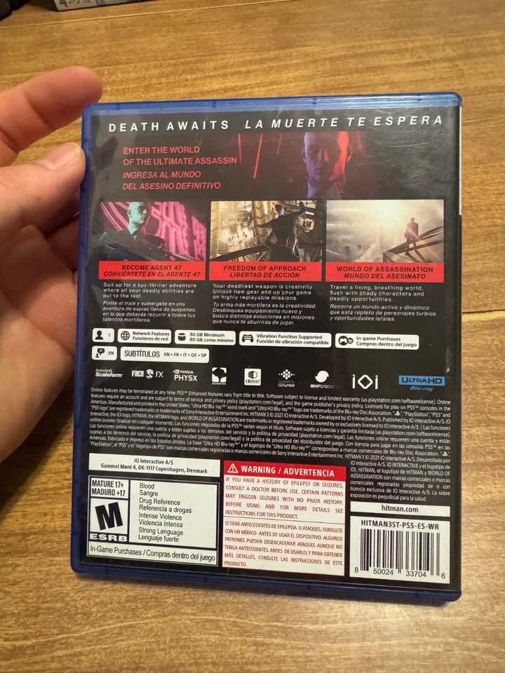 Hitman III 3 Sony Playstation 5 PS5 CIB complete video game classic fun - Image 4 of 4