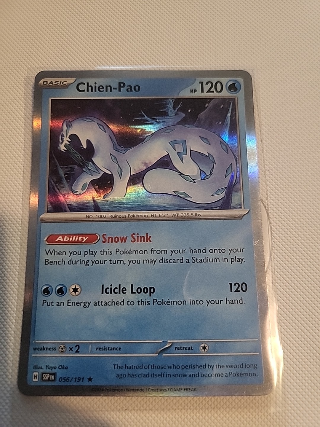 Pokemon Chien-Pao 56/191  holo NM