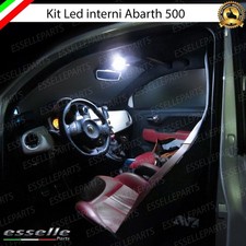 KIT FULL LED INTERNI PER ABARTH 500 595 695 PLAFONIERA ANTERIORE 6000K BIANCO