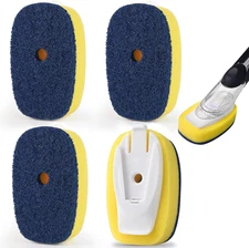 Sponge Brush Refills for OXO Dish Brush, 4 Pack Soap Dispensing Dish Refills, Sc