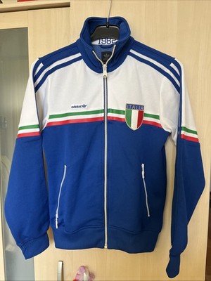 Adidas Firebird Italy ItaIien 1982 Funnel Neck Top Track Jacket Trainingsjacke