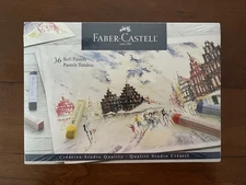 FABER-CASTELL 12 83 36T Vibrant Colors Soft Pastels New Sealed Box of 36 Colors