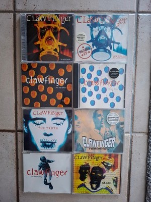 CLAWFINGER 8 MAXI 8 CD´s  (WARFAIRE, THE TRUTH, NIGGER, DO WHAT I SAY, PIN ME..)