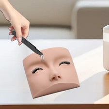 Lash Mannequin Head Makeup Practice Head Soft Touch Professional Reusable Face