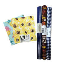Lot of 5 Imported Fabric Fat Quarters 100 Cotton - New