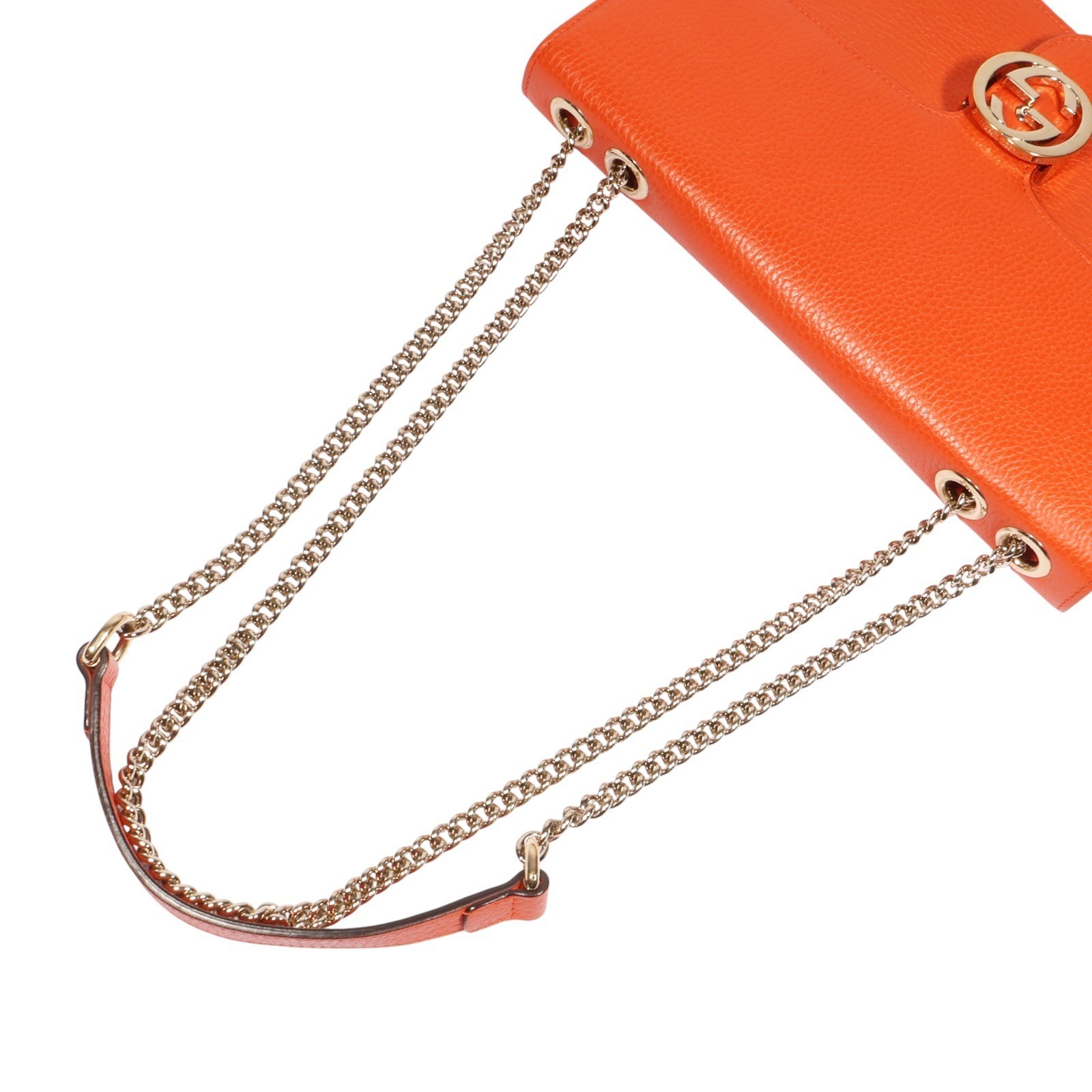 Gucci 510303 Interlocking Medium Orange Shoulder … - image 5