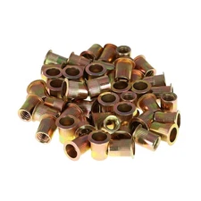 50 Pcs 3/8-16 Carbon Steel Rivet Nut Rivnut Insert Nutsert New
