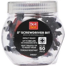 Do it Best 2 In. Phillips #3  Ready Screwdriver Bit (50-Pack) SIM Supply, Inc.