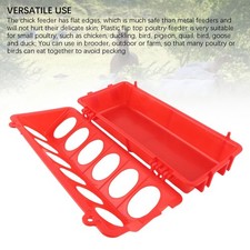 10 Set Flip Top Chick Feeder Waterer Plastic Quail Small Poultry Feeding Tray
