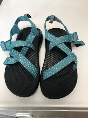 Chaco Size 5 Blue Fabric Strap Big Kids Sandals Hiking Outdoor