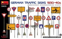 Miniart German Traffic Signs 1930-40S Verkehrszeichen 1:35 Bausatz Kit 35633