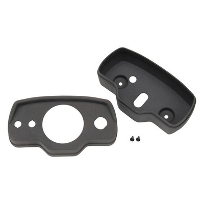 Tachogehäuse Cockpit 60mm komplett schwarz inkl. Schrauben für Hercules Prima G3