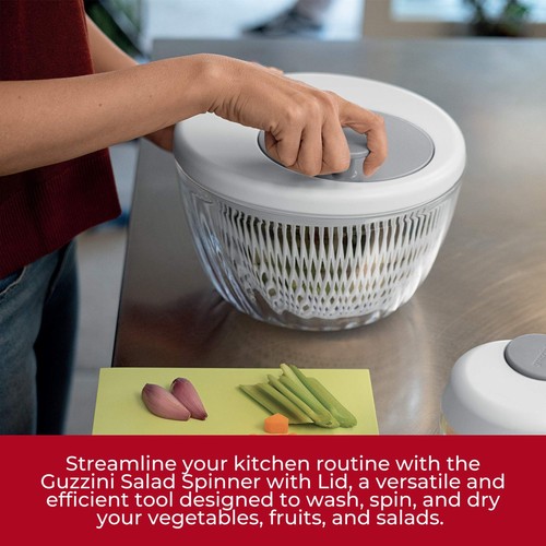 Guzzini Kitchen Active Design SPIN&STORE Centrifuga Insalata con Coperchio - Foto 3 di 7