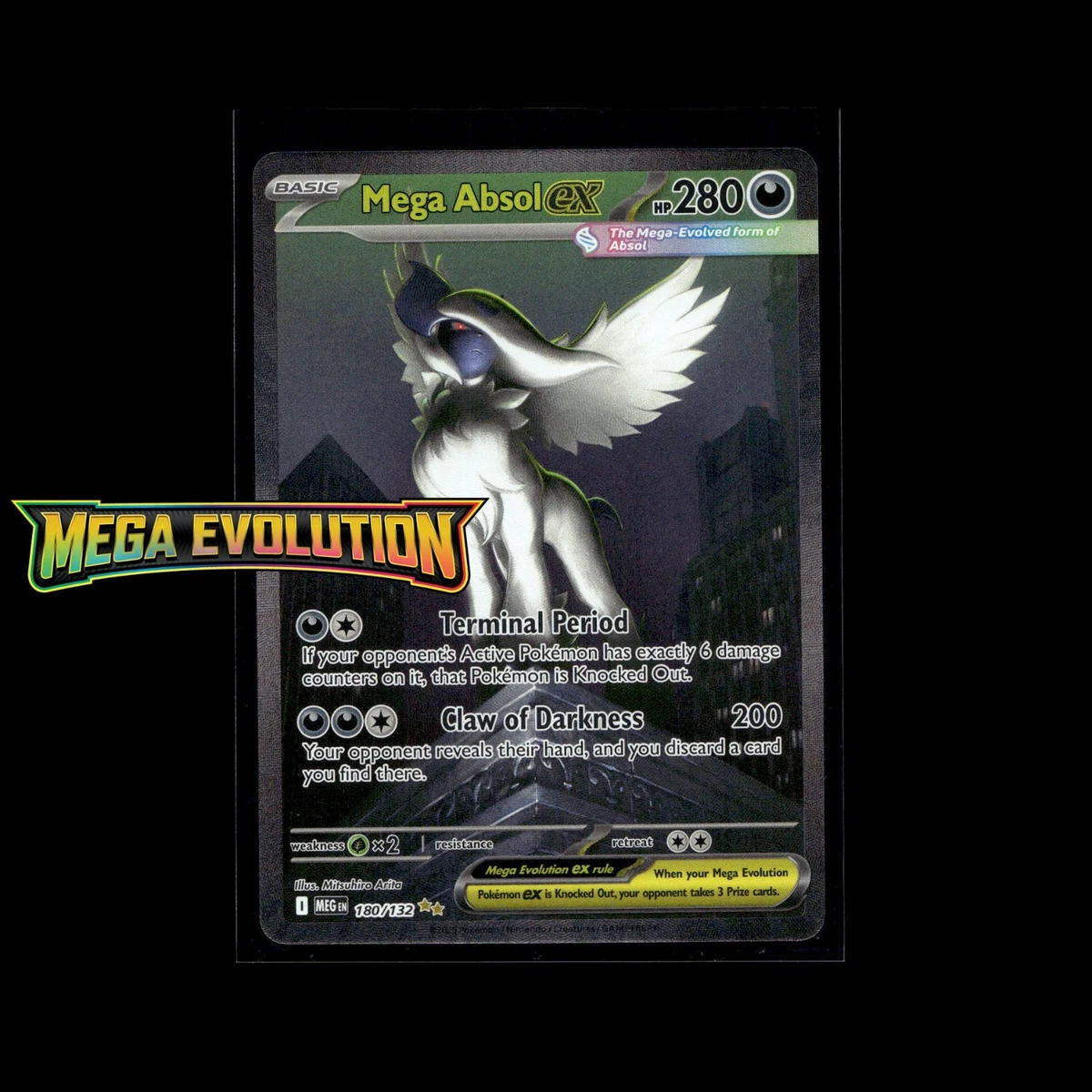 what does lp mean in pokemon cards Pokémon TCG Mega Absol EX 086/132 Double Rare Mega Evolution – Icons of  Sport