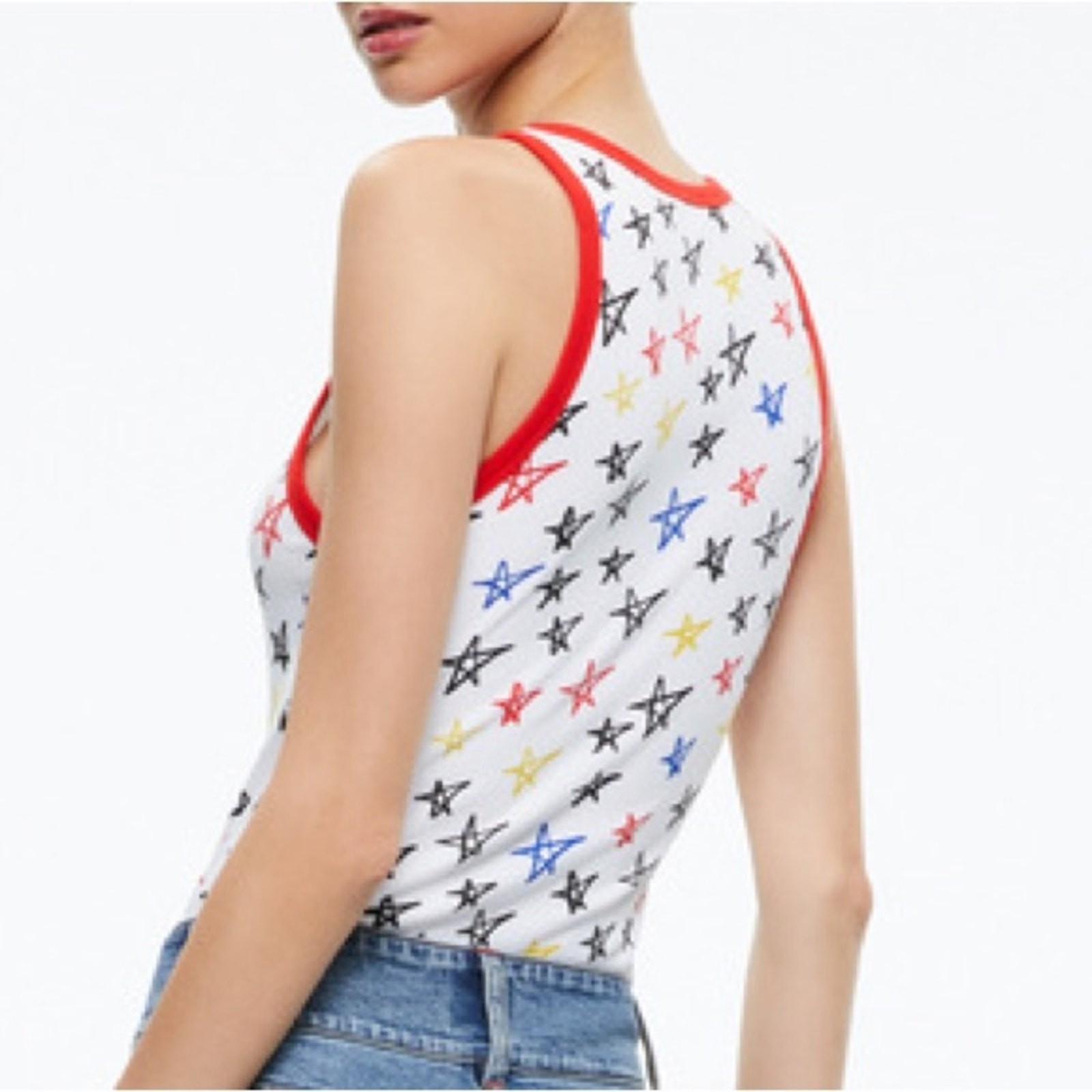 NWT Alice + Olivia X LELE PONS STARS ALLEN TANK image 2