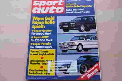 1) Sport Auto 05/1982 - Mercedes 500 SEC mit 231PS - Porsche 928 S mit 300PS be