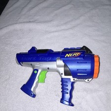 NERF Dart Tag N-Strike Blue/Gray Foam Dart Blaster Age 8-11 Years