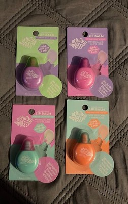 Beauty Impressions Lip Balm Raspberry Swirl Berries Coconut Lime Vanilla Cherry
